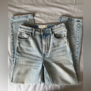 Abercrombie & Fitch: (25x-short) 90s straight ultra high rise jeans